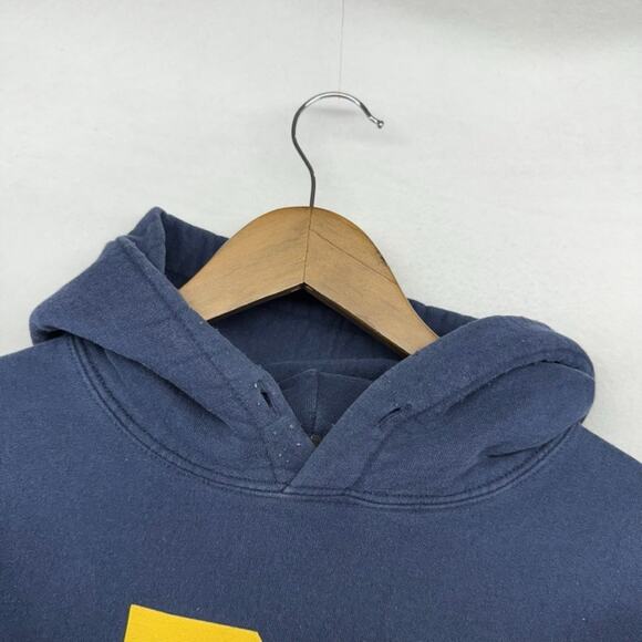 Vintage Michigan Wolverines Hoodie Men's 2XL Blue Graphic Sweatshirt Center - Picture 7 of 12